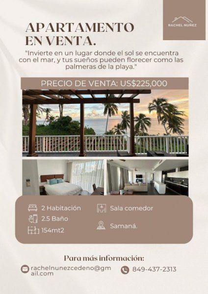 Apartamento en Venta en  Las Terrenas, Samaná