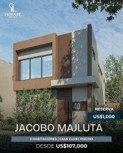 Adquiere el hogar de tus Sueños hoy Proyecto de casas desde US$107,000 en la Jacobo Majluta