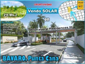 Solar en Venta en RESIDENCIAL PRIMAVERAL II Bávaro, La Altagracia