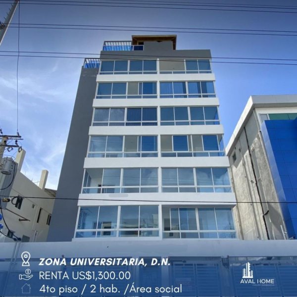 Apartamento en Alquiler en Zona Universitaria Ciudad Universitaria, Distrito Nacional
