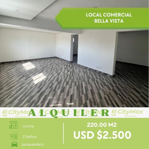 Foto Local en Alquiler en Bella Vista, Distrito Nacional - U$D 2.500 - LOA35031 - BienesOnLine