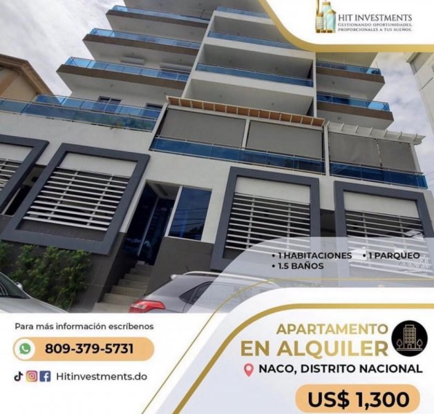 Foto Apartamento en Alquiler en Naco, Santo Domingo, Distrito Nacional - U$D 1.300 - APA23885 - BienesOnLine