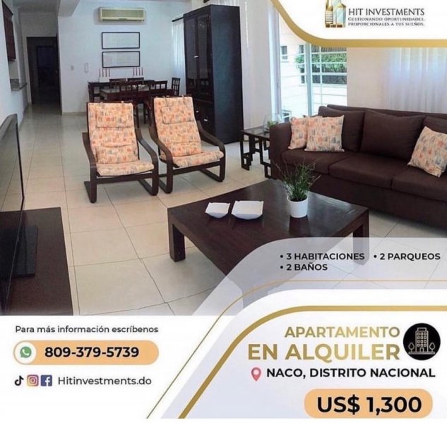Apartamento en Alquiler en Naco Naco, Distrito Nacional