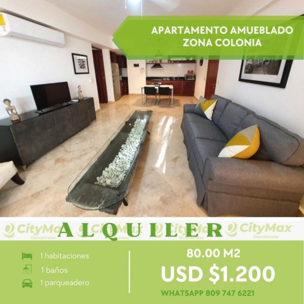 Apartamento Amueblado Zona Colonial