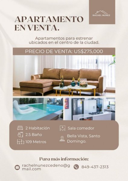 Apartamento en Venta en  Bella Vista, Distrito Nacional