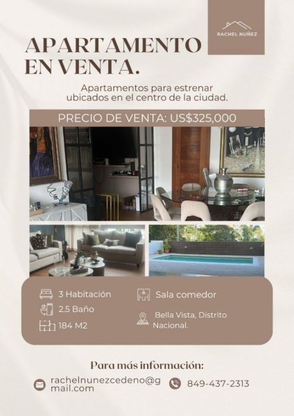 Apartamento en Venta en  Bella Vista, Distrito Nacional