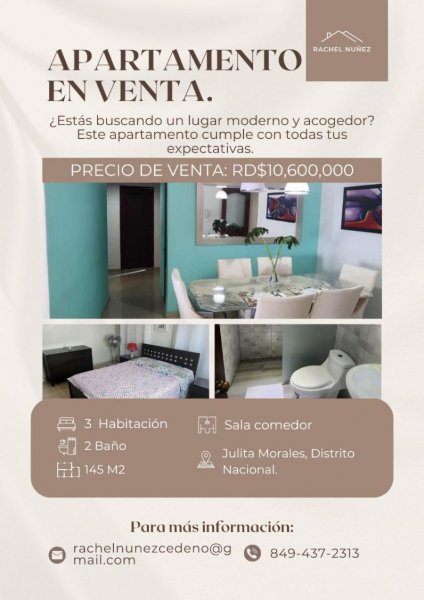 Apartamento en Venta en  Julieta Morales, Distrito Nacional