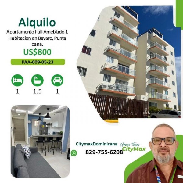 Apartamento totalmente nuevo y amueblado en Bavaro, Punta cana.