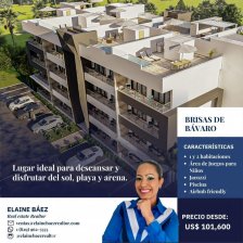 Apartamentos de 1 y 2 habitaciones en venta en Bávaro