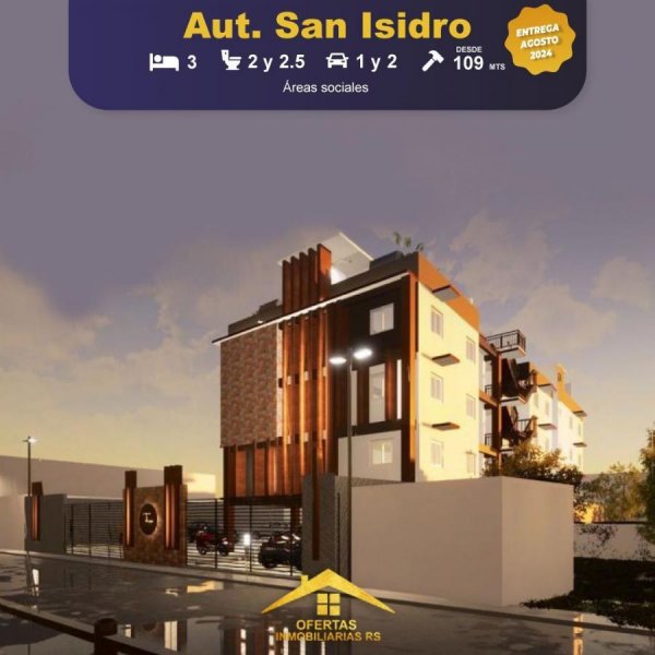 Apartamento en Venta en Urbanización Fernández Oriental Autopista de San Isidro, Santo Domingo