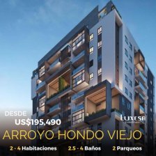 Apartamento en Venta en  Viejo Arroyo Hondo, Distrito Nacional