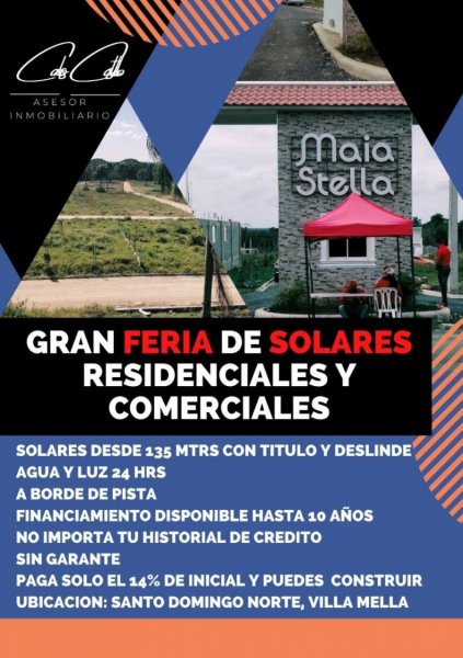 Solar en Venta en VILLA MELLA Santo Domingo Norte, Santo Domingo