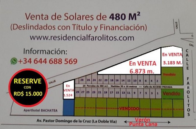 Solar en Venta en  Turístico Verón-Punta Cana, La Altagracia