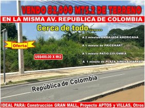 Solar en Venta en REPUBLICA DE COLOMBIA Altos de Arroyo Hondo, Distrito Nacional