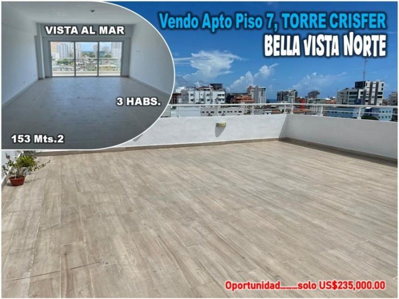 Apartamento en Venta en BELLA VISTA NORTE Bella Vista, Distrito Nacional
