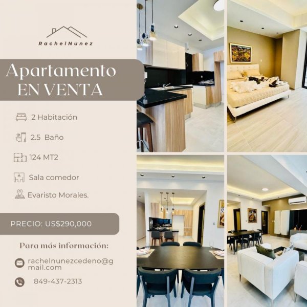 Apartamento en Venta en Evaristo Morales. Santo Domingo Oeste, Santo Domingo