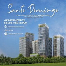 Apartamento en Venta en  AV. JOHN F. KENNEDY, ESQ. MÁXIMO GÓMEZ, AL LADO DE, Santo Domingo