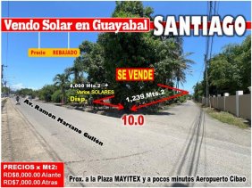 Solar en Venta en GUAYABAL Santiago de los Caballeros, Santiago