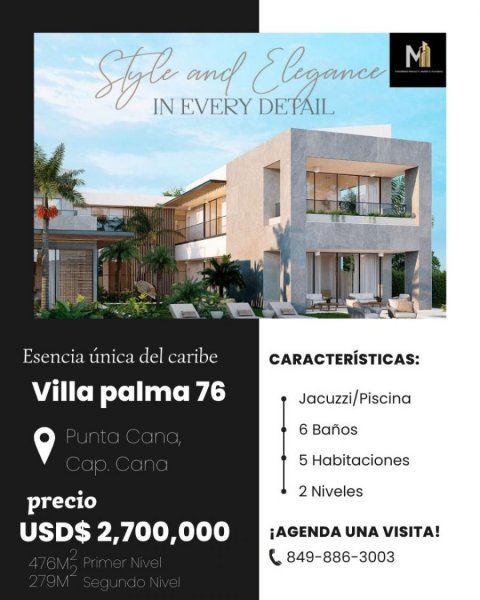 Casa en Venta en  Cap Cana, La Altagracia