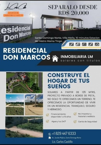Solar en Venta en Villa Mella Santo Domingo Norte, Santo Domingo