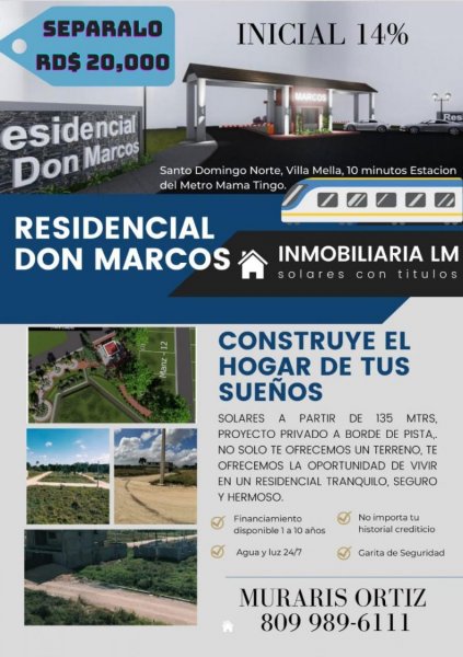 Solar en Venta en Villa mella Santo Domingo Norte, Santo Domingo