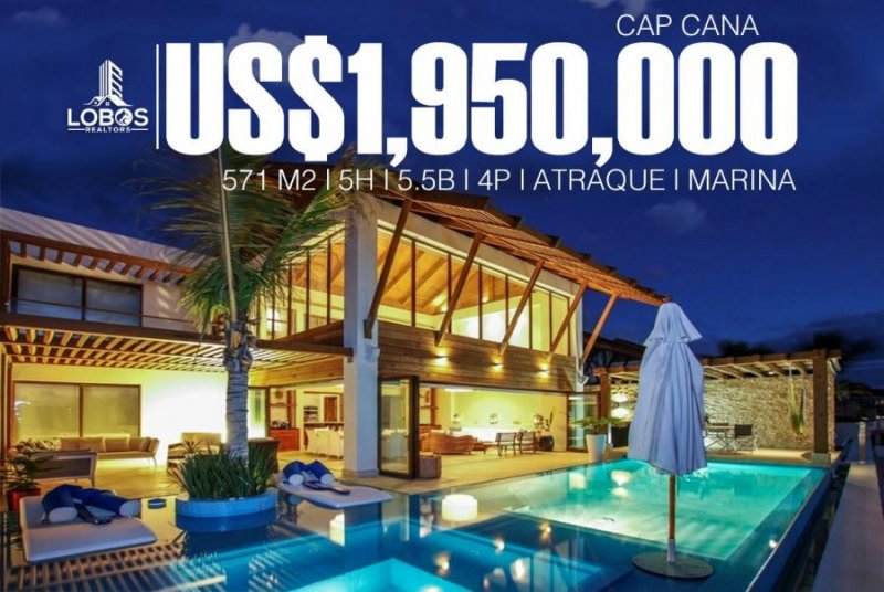 Foto Casa en Venta en Cap Cana, Santo Domingo Este, Santo Domingo - U$D 1.950.000 - CAV11832 - BienesOnLine